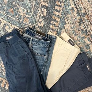 bonobos mens pants bundle (4 pairs), great condition